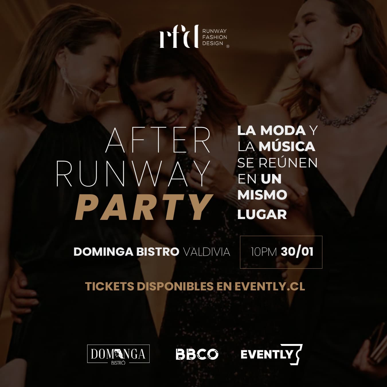 AFTER RUNWAY PARTY · PASARELA RFD LOS RÍOS 2026 image}